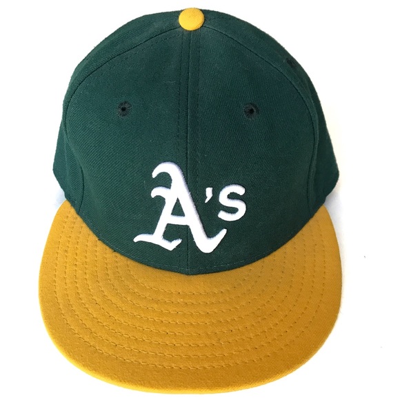 New Era Other - Oakland A’s MLB Logo Flat Bill Fitted Baseball Hat
